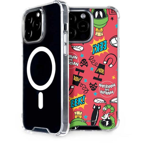 Looney Tunes Marvin the Martian Patches iPhone 14 Pro Max MagSafe Case
