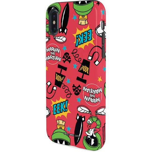 Looney Tunes Marvin the Martian Patches iPhone X Pro Case