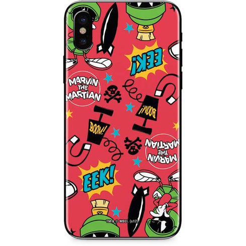 Looney Tunes Marvin the Martian Patches iPhone X Skin