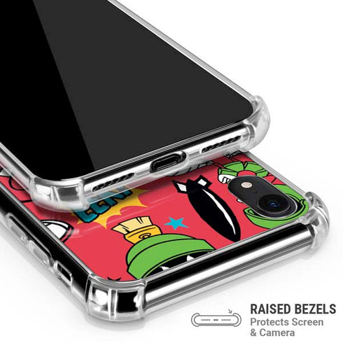 Looney Tunes Marvin the Martian Patches iPhone XR Clear Case