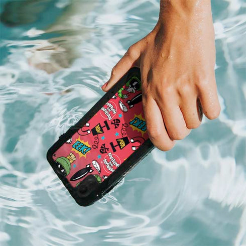 Looney Tunes Marvin the Martian Patches iPhone XR Waterproof Case