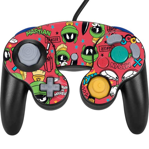 Looney Tunes Marvin the Martian Patches Nintendo GameCube Controller Skin