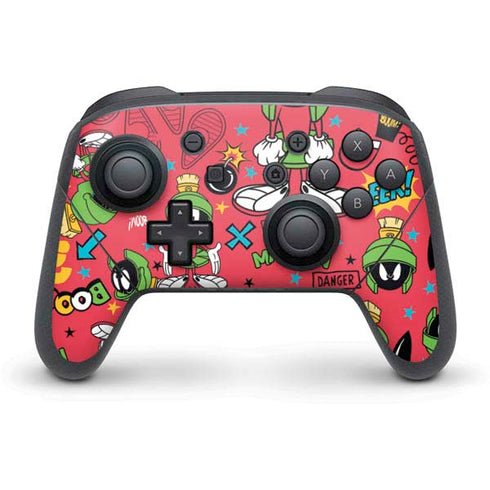 Looney Tunes Marvin the Martian Patches Nintendo Switch Pro Controller Skin