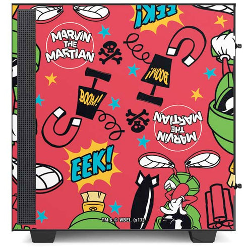 Looney Tunes Marvin the Martian Patches NZXT H510 Compact ATX Mid-Tower Case Skin