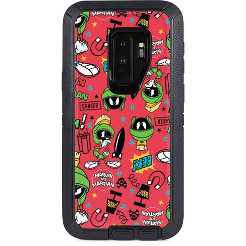 Looney Tunes Marvin the Martian Patches Otterbox Defender Galaxy Skin