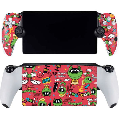 Looney Tunes Marvin the Martian Patches PlayStation Portal Remote Player Skin