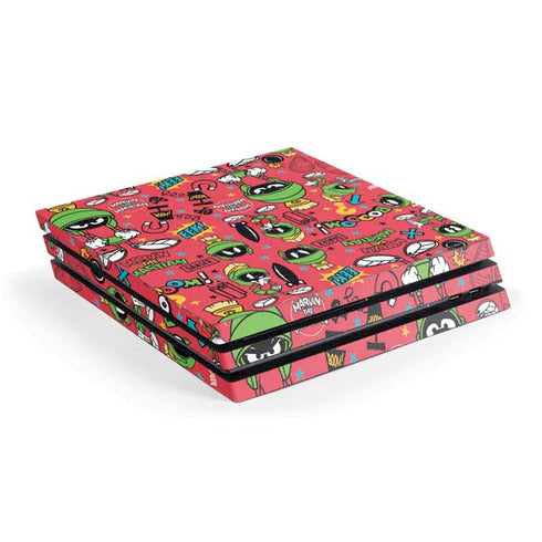 Looney Tunes Marvin the Martian Patches PS4 Pro Console Skin