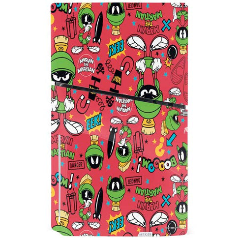 Looney Tunes Marvin the Martian Patches PS5 Slim Disk Bundle Skin