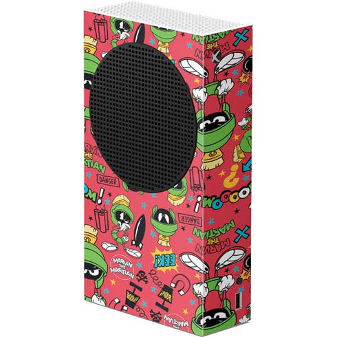 Looney Tunes Marvin the Martian Patches Xbox Series S Console Skin