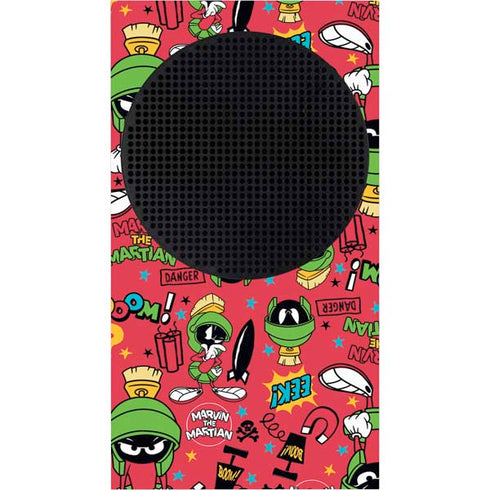 Looney Tunes Marvin the Martian Patches Xbox Series S Console Skin