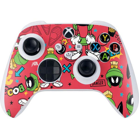 Looney Tunes Marvin the Martian Patches Xbox Series S Controller Skin
