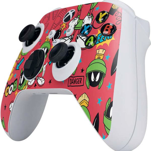 Looney Tunes Marvin the Martian Patches Xbox Series S Controller Skin