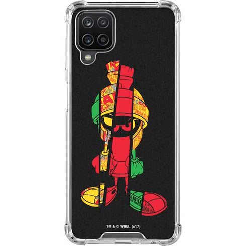 Looney Tunes Marvin the Martian Sliced Galaxy A12 Clear Case
