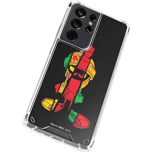 Looney Tunes Marvin the Martian Sliced Galaxy S21 Ultra 5G Clear Case