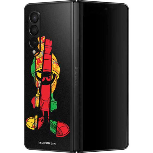 Looney Tunes Marvin the Martian Sliced Galaxy Z Fold3 5G Skin