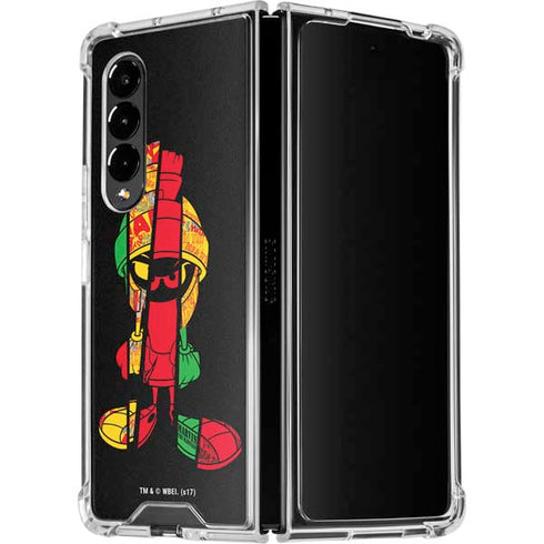 Looney Tunes Marvin the Martian Sliced Galaxy Z Fold4 5G Clear Case