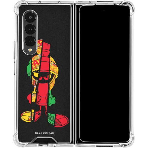 Looney Tunes Marvin the Martian Sliced Galaxy Z Fold4 5G Clear Case