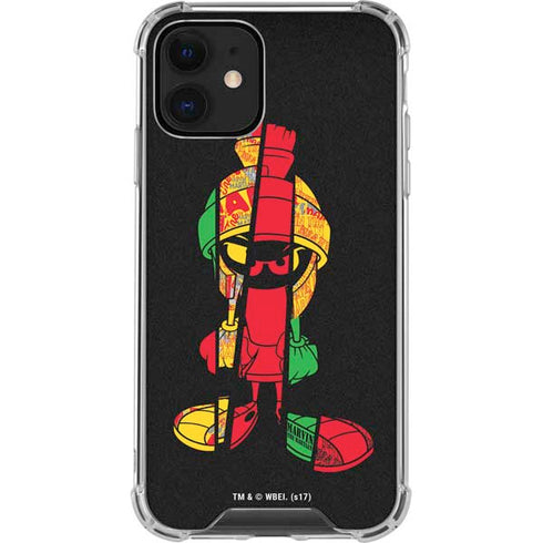 Looney Tunes Marvin the Martian Sliced iPhone 12 Clear Case