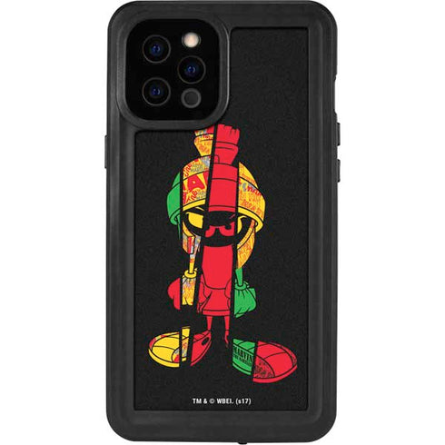 Looney Tunes Marvin the Martian Sliced iPhone 12 Pro Max Waterproof Case