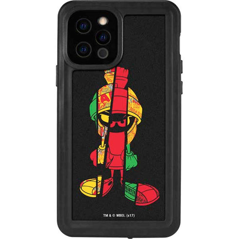 Looney Tunes Marvin the Martian Sliced iPhone 12 Pro Waterproof Case
