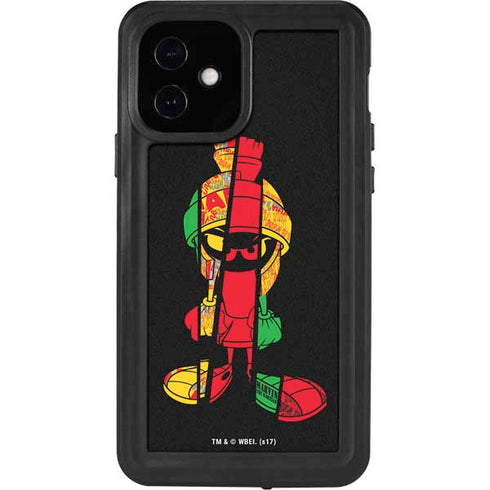 Looney Tunes Marvin the Martian Sliced iPhone 12 Waterproof Case