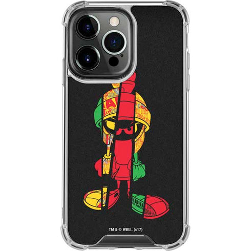 Looney Tunes Marvin the Martian Sliced iPhone 15 Pro Clear Case