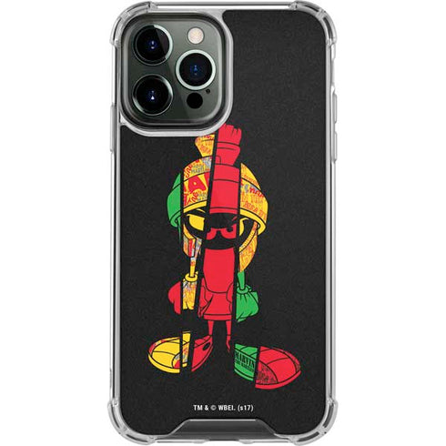 Looney Tunes Marvin the Martian Sliced iPhone 14 Pro Max Clear Case