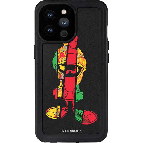 Looney Tunes Marvin the Martian Sliced iPhone 14 Pro Max Waterproof Case