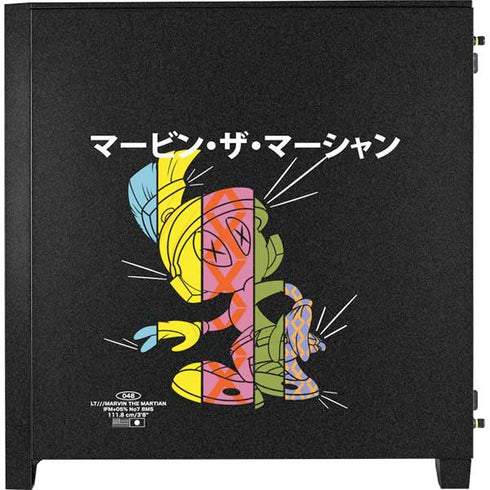 Looney Tunes Marvin the Martian Sliced Juxtapose Corsair 4000D Tempered Glass Mid-Tower ATX Case Skin