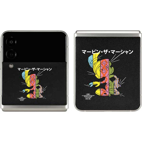 Looney Tunes Marvin the Martian Sliced Juxtapose Galaxy Z Flip3 5G Skin