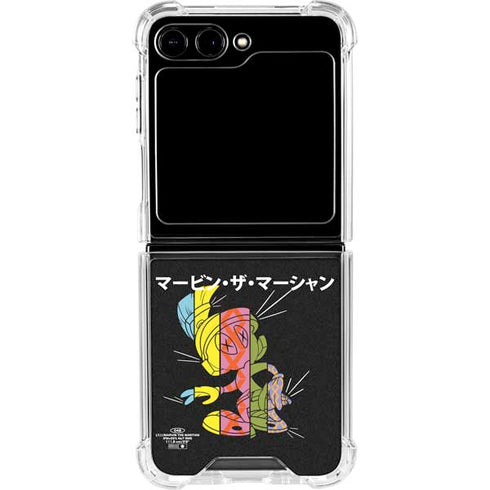 Looney Tunes Marvin the Martian Sliced Juxtapose Galaxy Z Flip5 5G Clear Case