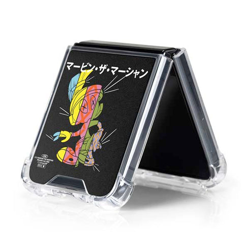 Looney Tunes Marvin the Martian Sliced Juxtapose Galaxy Z Flip5 5G Clear Case