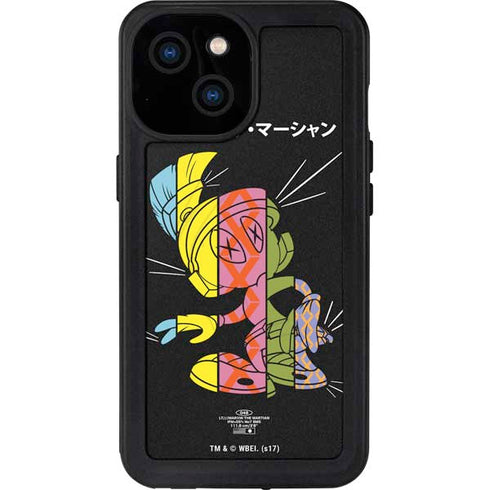 Looney Tunes Marvin the Martian Sliced Juxtapose iPhone 13 Mini Waterproof Case