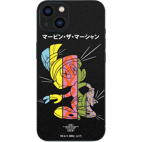Looney Tunes Marvin the Martian Sliced Juxtapose iPhone 15 Plus Skin