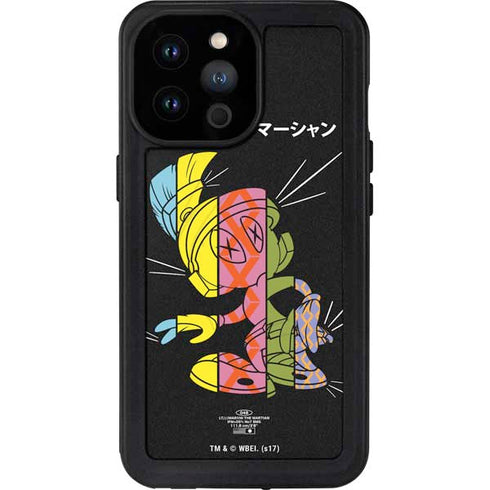 Looney Tunes Marvin the Martian Sliced Juxtapose iPhone 14 Pro Max Waterproof Case