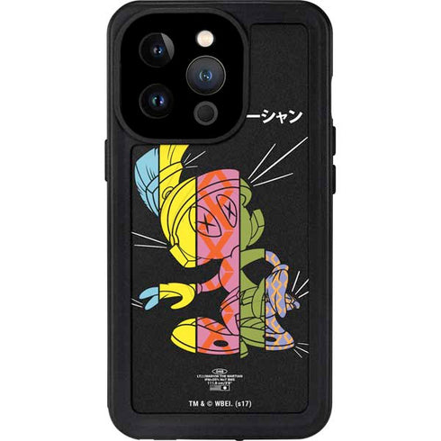 Looney Tunes Marvin the Martian Sliced Juxtapose iPhone 14 Pro Waterproof Case