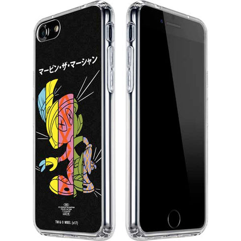 Looney Tunes Marvin the Martian Sliced Juxtapose iPhone SE (2nd & 3rd Gen) Clear Case