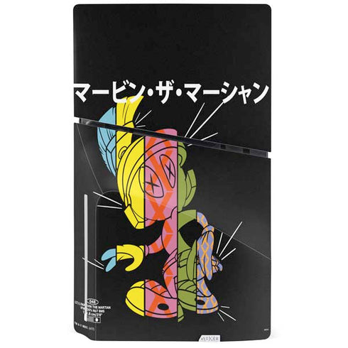 Looney Tunes Marvin the Martian Sliced Juxtapose PS5 Slim Disk Console Skin