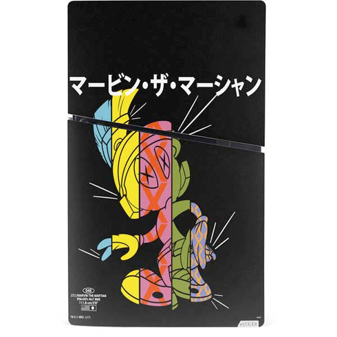 Looney Tunes Marvin the Martian Sliced Juxtapose PS5 Slim Digital Edition Console Skin