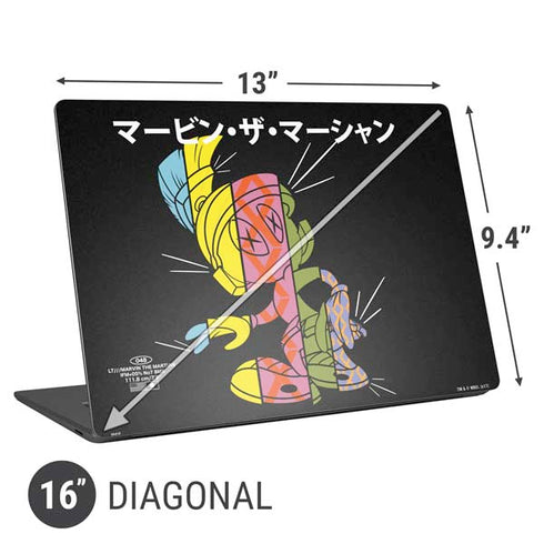 Looney Tunes Marvin the Martian Sliced Juxtapose Universal Laptop 16in (13 x 9.4in) Skin
