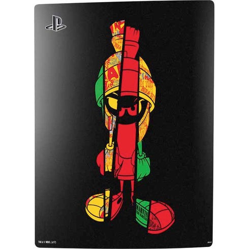Looney Tunes Marvin the Martian Sliced PS5 Console Skin