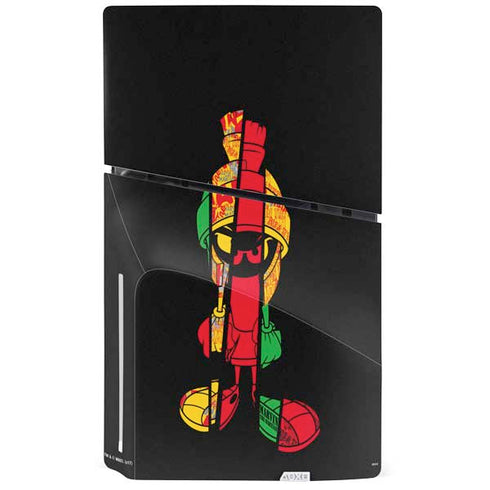 Looney Tunes Marvin the Martian Sliced PS5 Slim Disk Console Skin