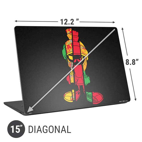 Looney Tunes Marvin the Martian Sliced Universal Laptop 15in (12.2 x 8.8in) Skin