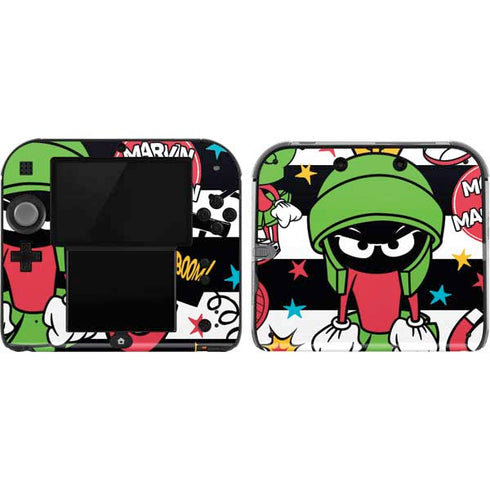 Looney Tunes Marvin the Martian Striped Patches Nintendo 2DS Skin