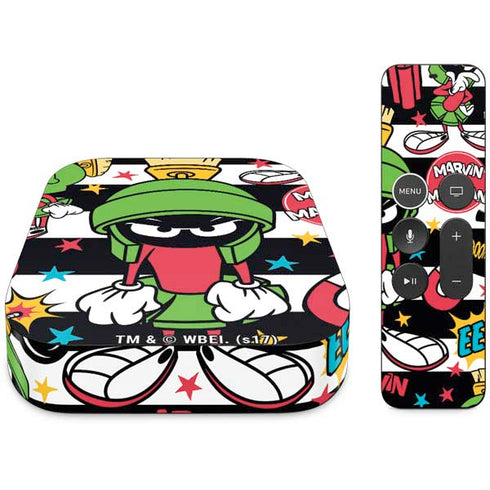 Looney Tunes Marvin the Martian Striped Patches Apple TV Skin
