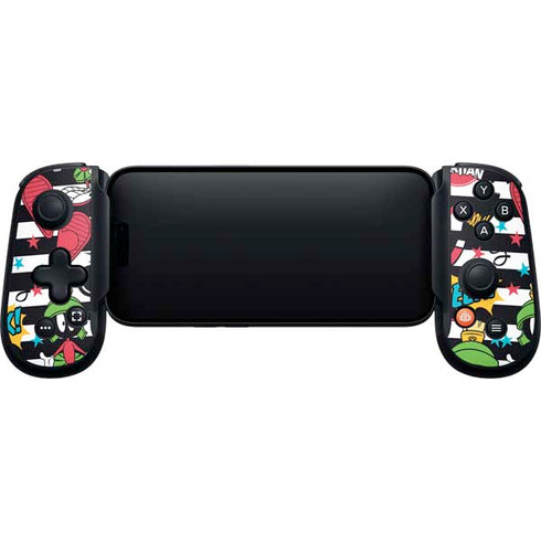 Looney Tunes Marvin the Martian Striped Patches Backbone One for iPhone Game Controller Skin