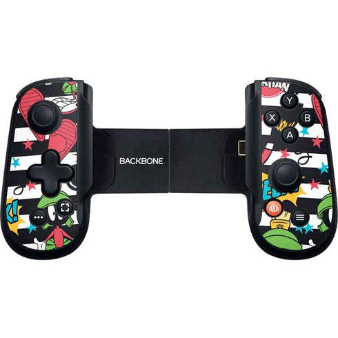 Looney Tunes Marvin the Martian Striped Patches Backbone One for iPhone Game Controller Skin