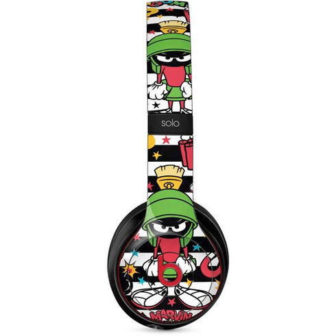 Looney Tunes Marvin the Martian Striped Patches Beats Solo 2 Wireless Skin