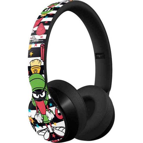 Looney Tunes Marvin the Martian Striped Patches Beats Solo Pro Skin