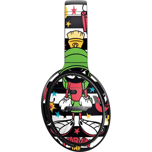 Looney Tunes Marvin the Martian Striped Patches Bose QuietComfort 35 II Headphones Skin